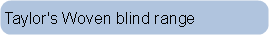 Taylor's Woven blind range